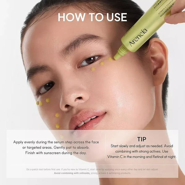Arencia Vitamin C Booster Shot – Vitamin C + Glutathione Face & Eye Cream, 30ml