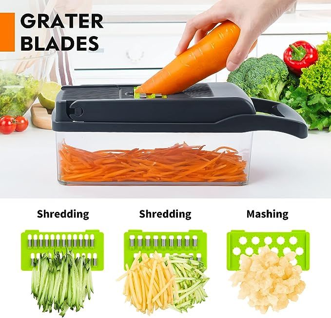 Multifunctional Vegetable Chopper, Cutter & Slicer